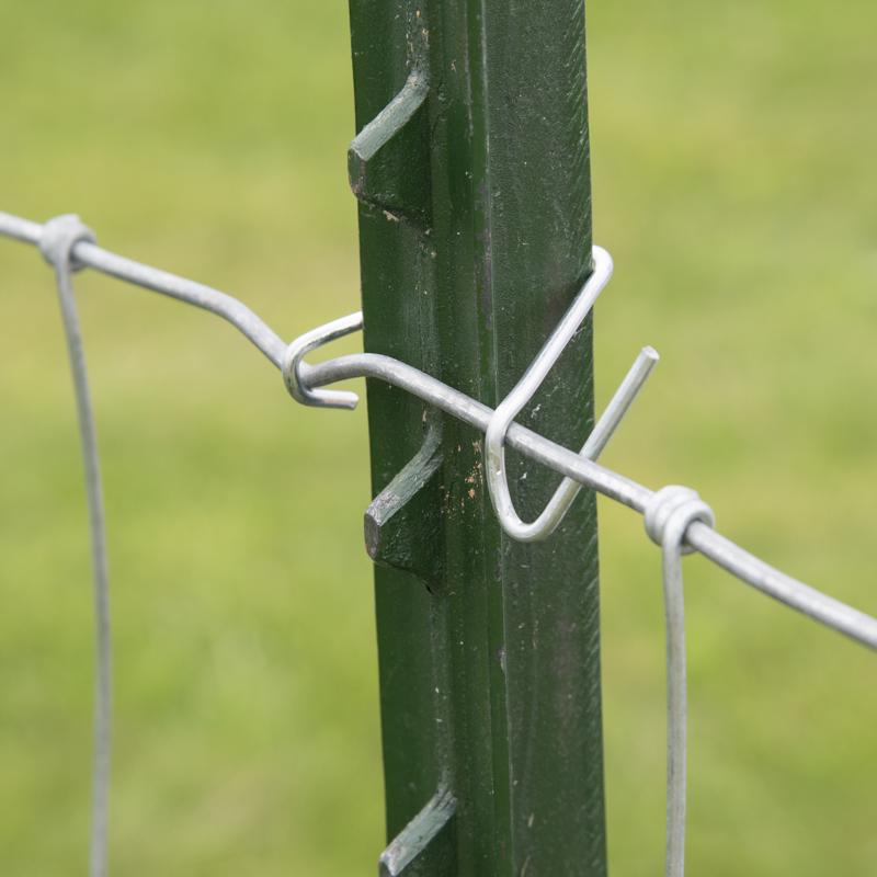 Ironridge 6.5 ft. H Rail Steel / Billet Studded T-Post