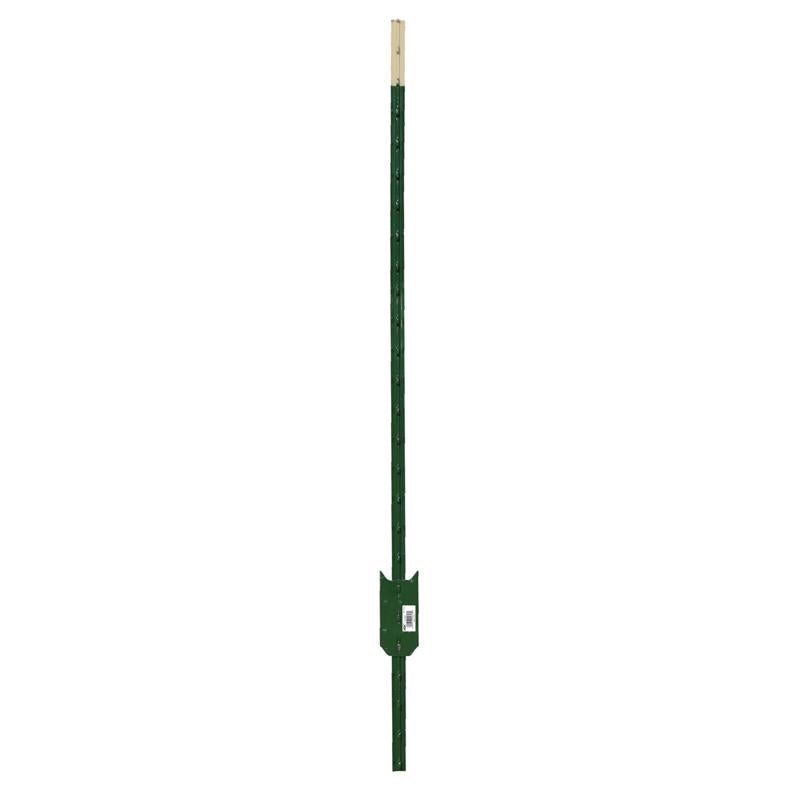 Ironridge 6 ft. H Rail Steel / Billet Studded T-Post