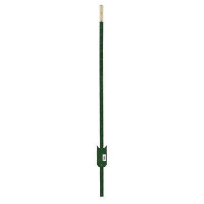 Ironridge 6 ft. H Rail Steel / Billet Studded T-Post