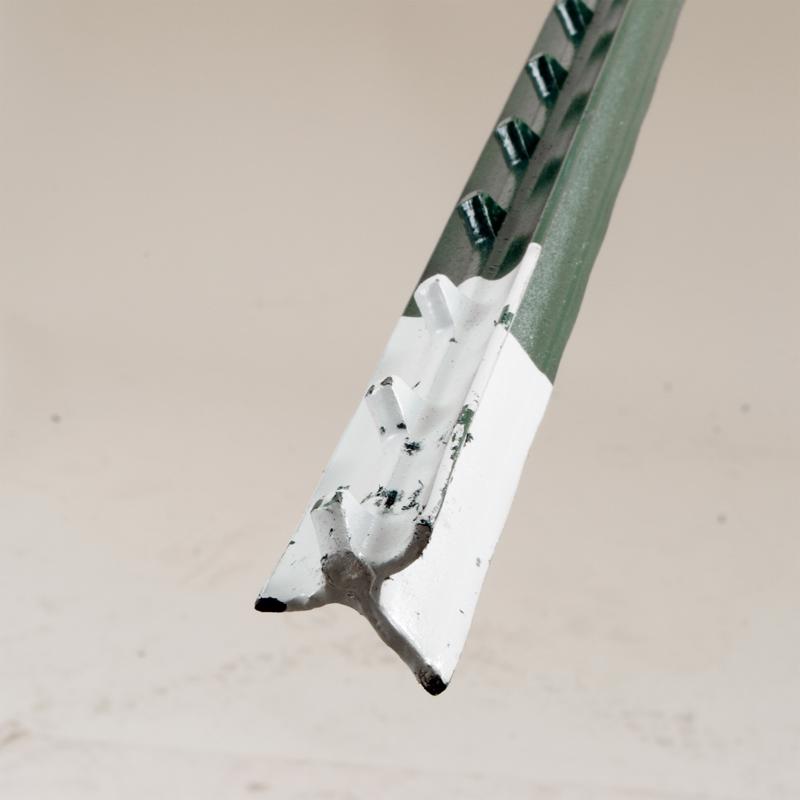 Ironridge 6 ft. H Rail Steel / Billet Studded T-Post