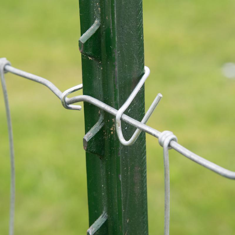 Ironridge 6 ft. H Rail Steel / Billet Studded T-Post