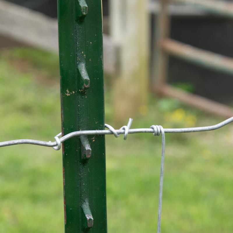 Ironridge 6 ft. H Rail Steel / Billet Studded T-Post