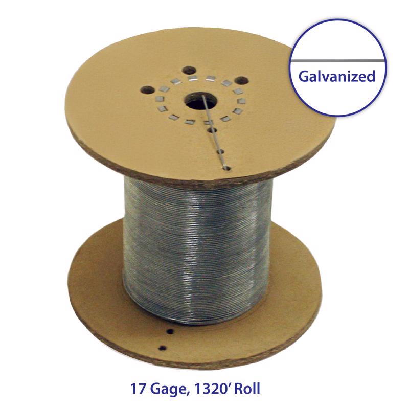 Ironridge 0.0453 in. H X 1320 ft. L Galvanized Steel Electric Fencing Silver