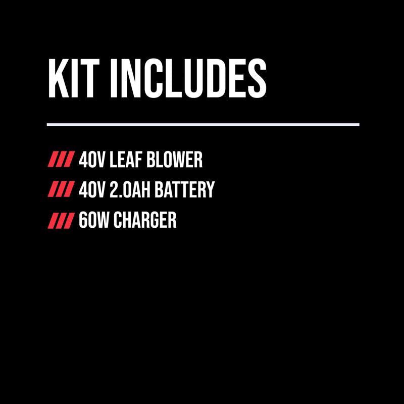 SKIL BL0460C-11 120 mph 460 CFM 40 V Battery Handheld Leaf Blower Kit (Battery & Charger)