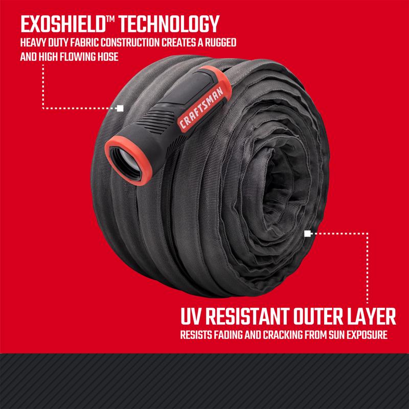 Craftsman ExoShield 5/8 in. D X 100 ft. L Heavy Duty Garden Hose