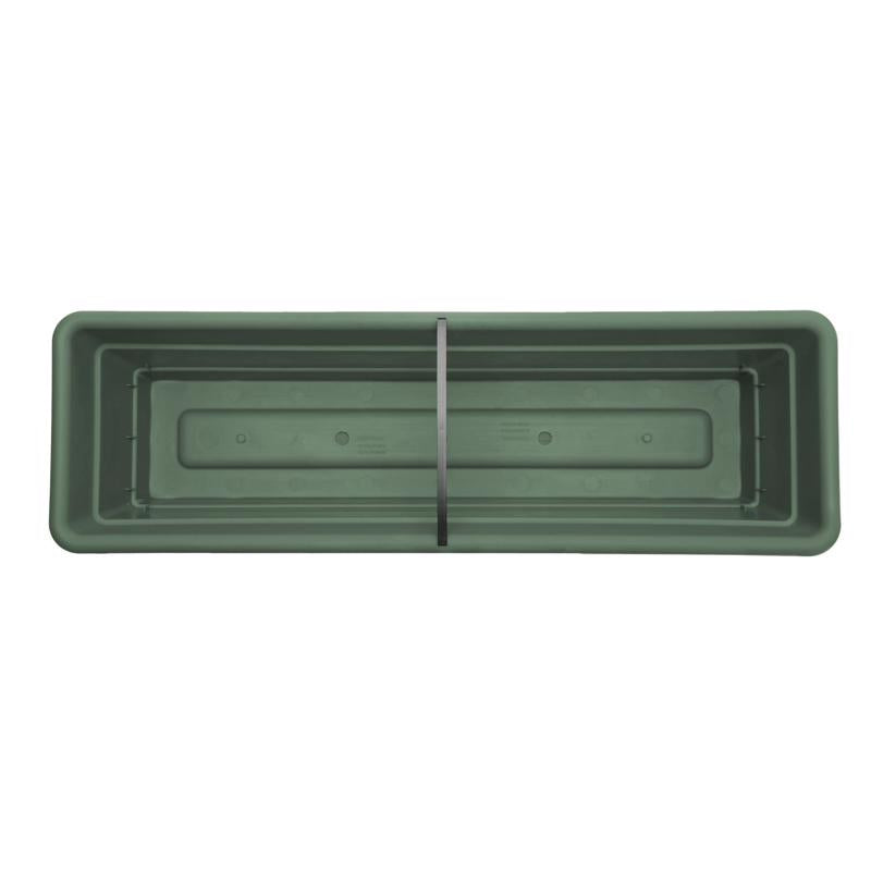 Bloem Dura Cotta 5.75 in. H X 18 in. W X 7.5 in. D Plastic Window Box Basil