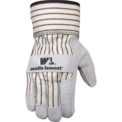 Wells Lamont Men's Indoor/Outdoor Gloves Beige/White M