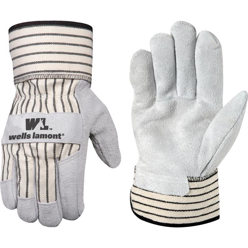 Wells Lamont Men's Indoor/Outdoor Gloves Beige/White M