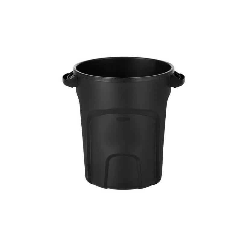 Rubbermaid Roughneck 20 gal Black Plastic Garbage Can Lid Included
