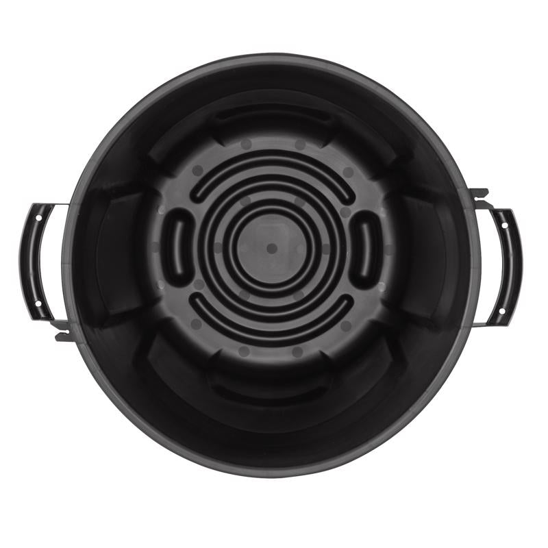 Rubbermaid Roughneck 20 gal Black Plastic Garbage Can Lid Included