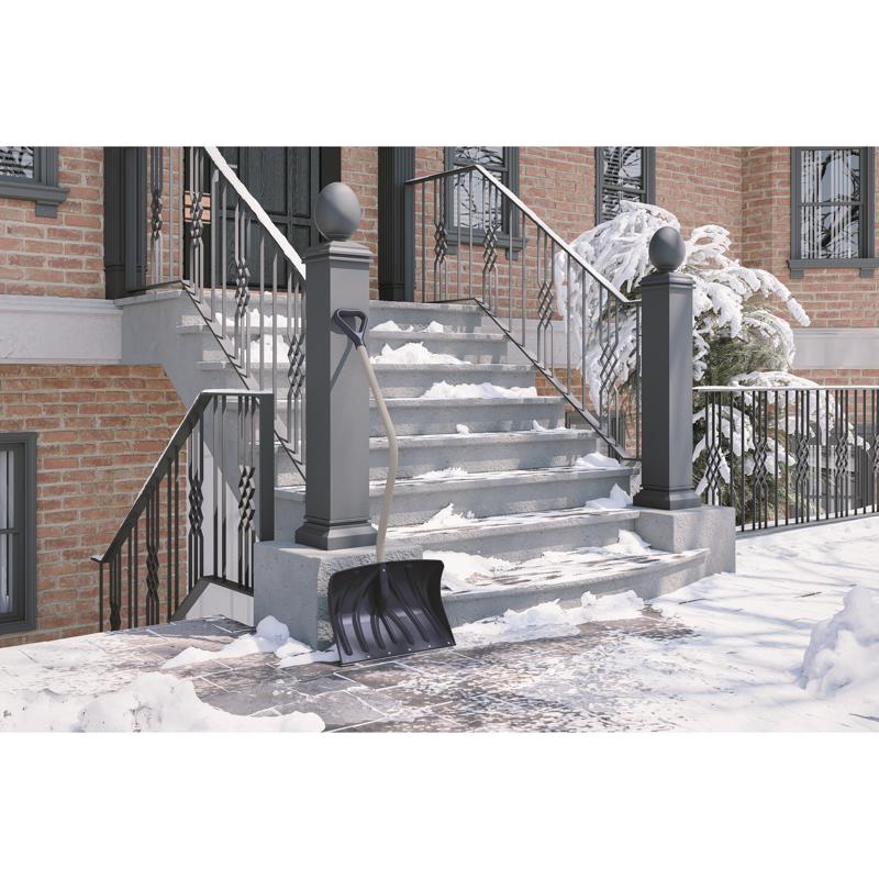 Suncast 20 in. W X 51 in. L Poly Ergonomic Snow Shovel
