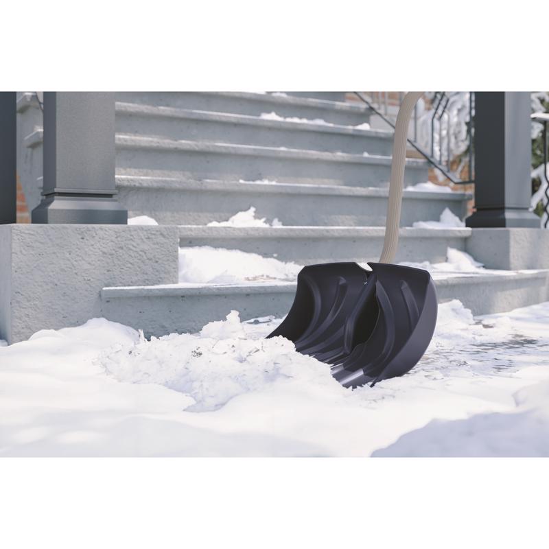 Suncast 20 in. W X 51 in. L Poly Ergonomic Snow Shovel