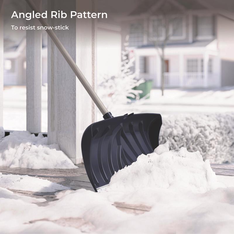 Suncast 24 in. W X 56 in. L Poly Snow Pusher
