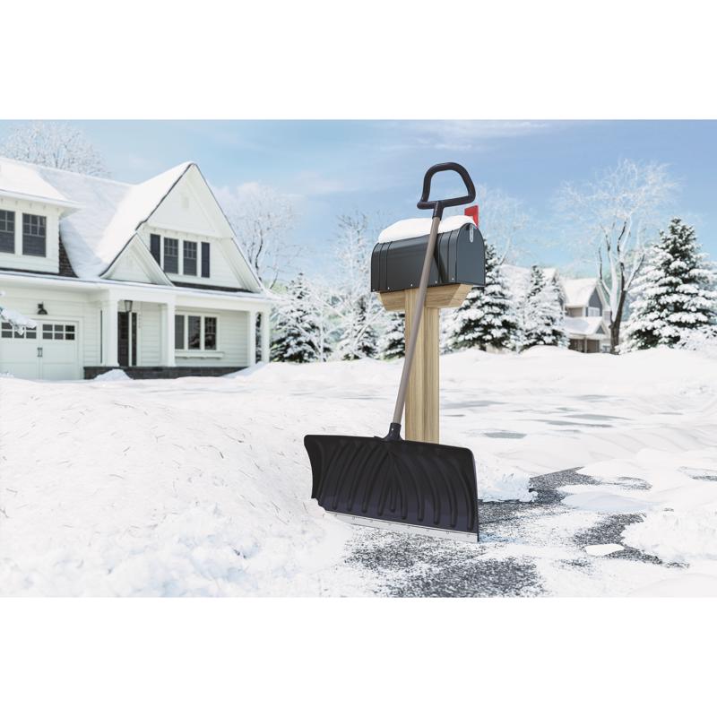 Suncast 27 in. W X 56 in. L Poly Snow Pusher