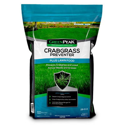 GreenPeak Crabgrass Preventer Lawn Food For All Grasses 5000 sq ft