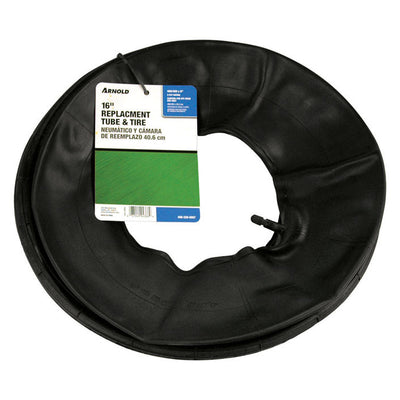 Arnold 8 in. D X 16 in. D 500 lb. cap. Wheelbarrow Tire and Tube Rubber