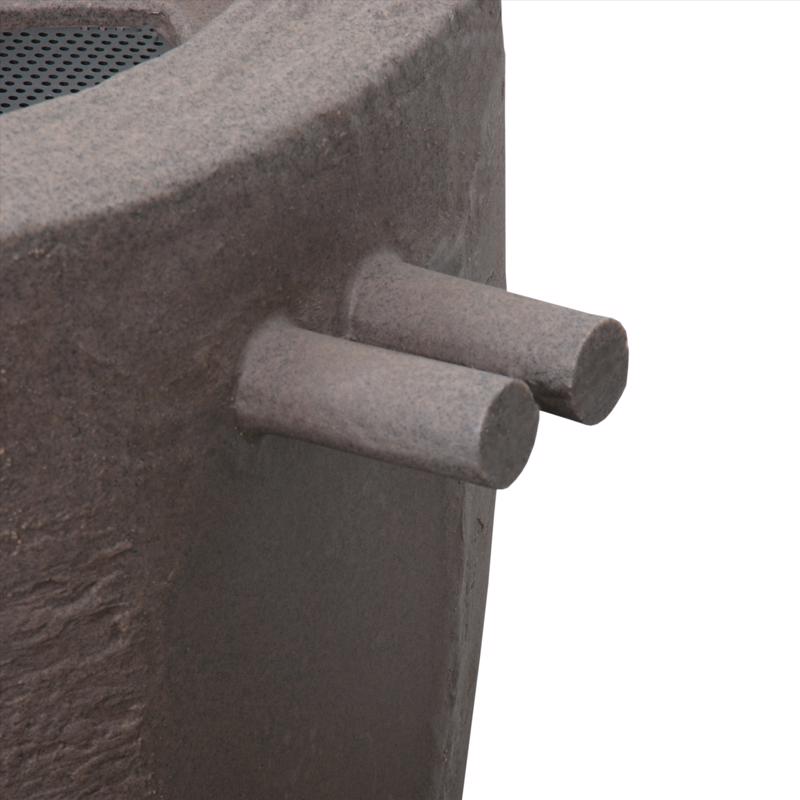 Algreen Athena Brown 50 gal Rain Barrel Polyethylene