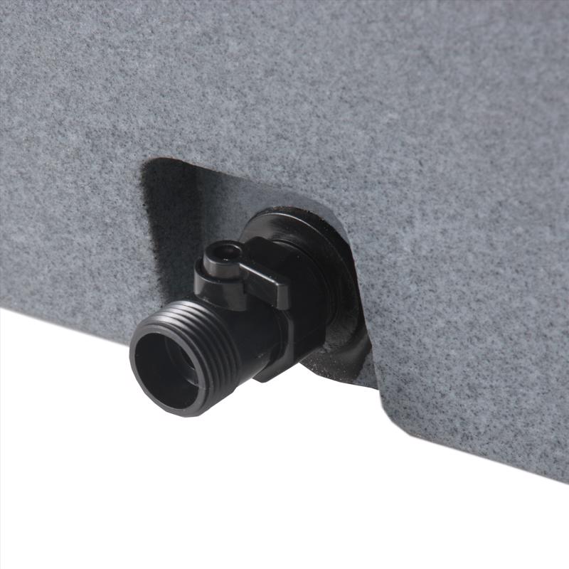 Algreen Madison Charcoal 49 gal Rain Barrel Polyethylene
