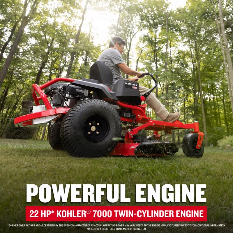 Craftsman Kohler Z5400 46 in. 725 cc Hydrostatic Gas Zero Turn Riding Mower