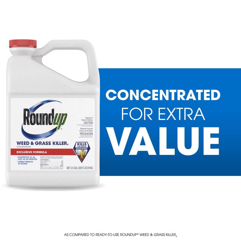 Roundup Weed and Grass Killer Concentrate 2.5 gal