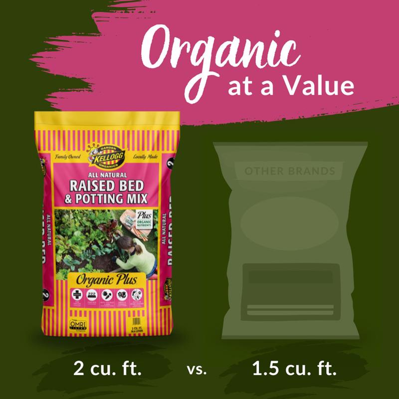 Kellogg Organic All Purpose Raised Bed Mix 2 cu ft