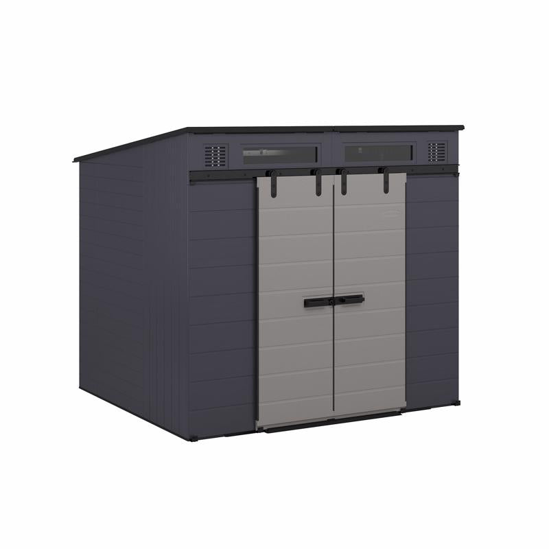 Suncast 8 ft. x 7 ft. Resin Standard Storage Shed with Floor Kit