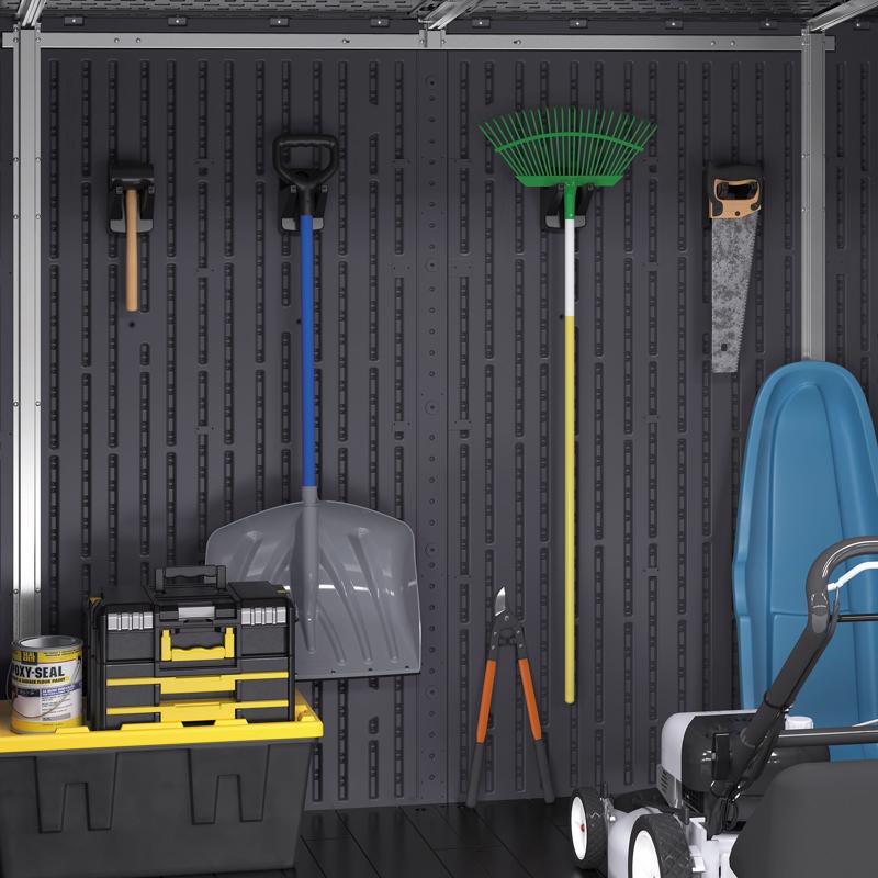 Suncast 8 ft. x 7 ft. Resin Standard Storage Shed with Floor Kit