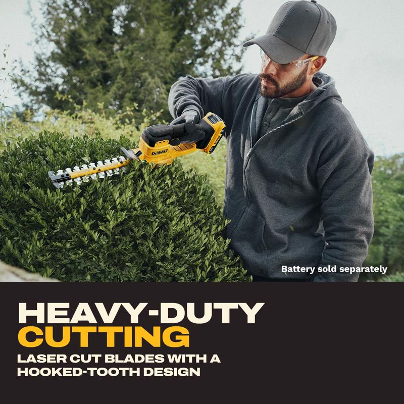 DeWalt DCHT823B 8 in. 20 V Battery Hedge Trimmer Kit (Battery & Charger)