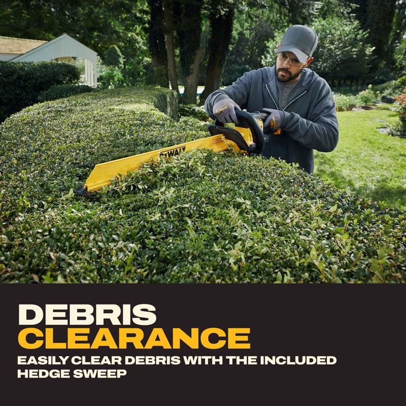 DeWalt XR DCHT826B 24 in. 20 V Battery Hedge Trimmer Tool Only