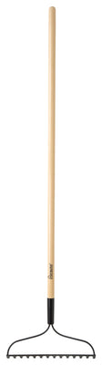 Home Plus 54 in. 14 Tine Steel Bow Rake Wood Handle