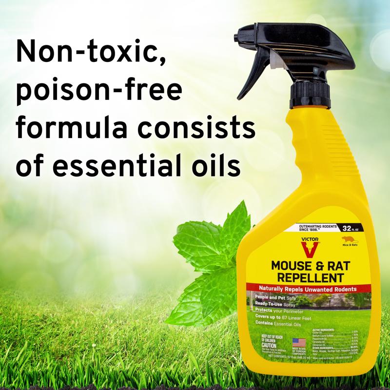 Victor Non-Toxic Rodent Repellent Liquid For Mice and Rats 32 oz