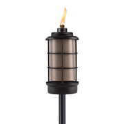 TIKI Black Metal 66 in. Outdoor Torch