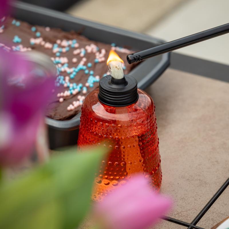 TIKI Assorted Glass 6 in. Tabletop Torch