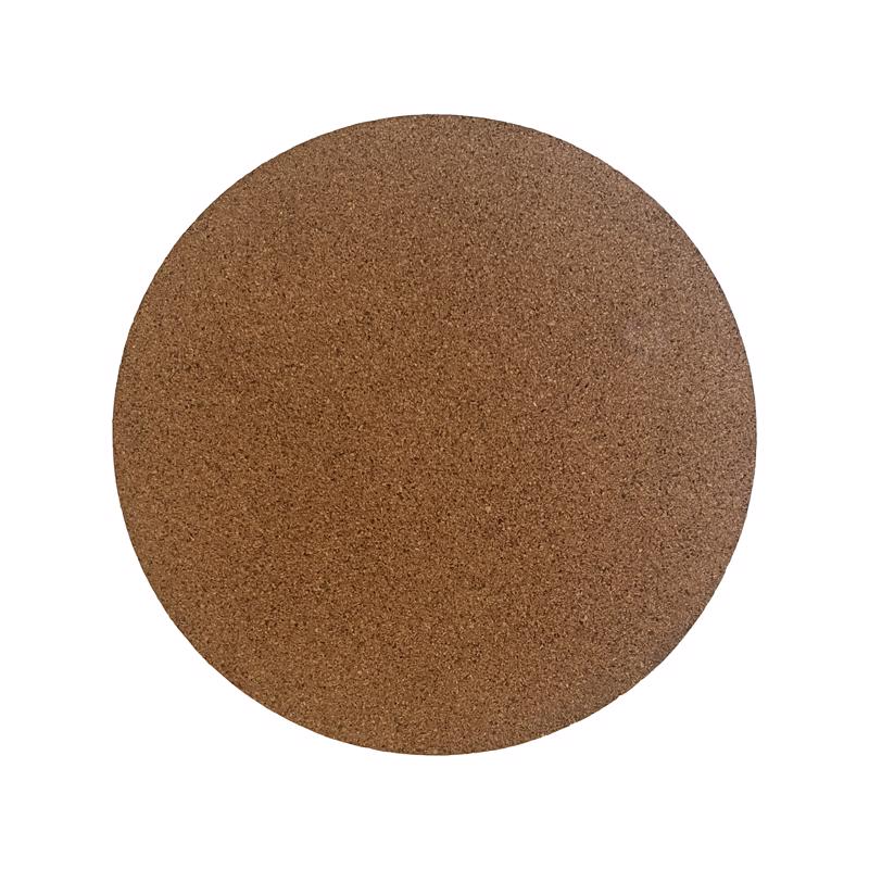 Crescent Too 14 in. D Cork Planter Mat Natural