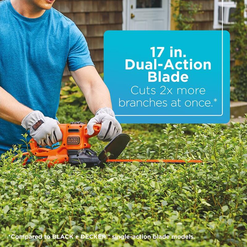 Black+Decker 17 in. Electric Hedge Trimmer Tool Only