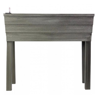 City Pickers 28.75 in. H X 13.25 in. W X 33.13 in. D Resin Raised Garden Bed Driftwood
