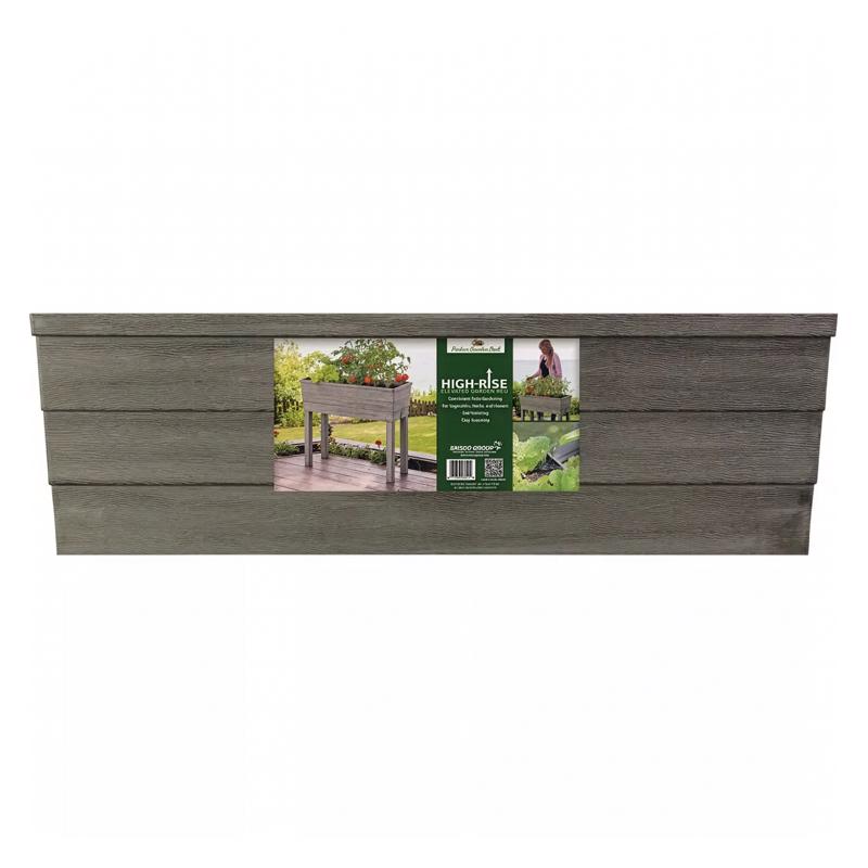 City Pickers 28.75 in. H X 13.25 in. W X 33.13 in. D Resin Raised Garden Bed Driftwood
