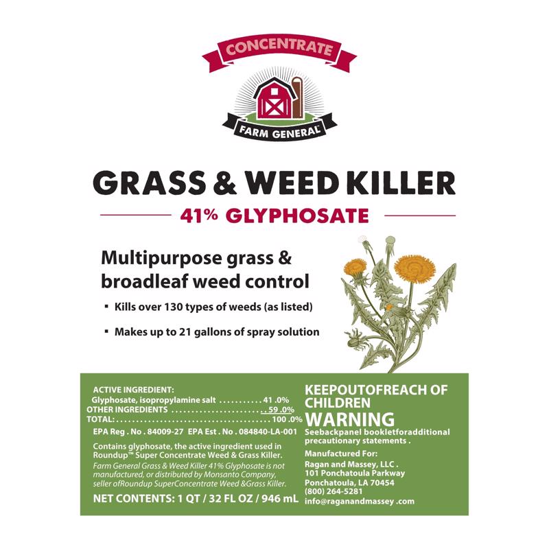 Farm General Weed and Grass Herbicide Concentrate 32 oz
