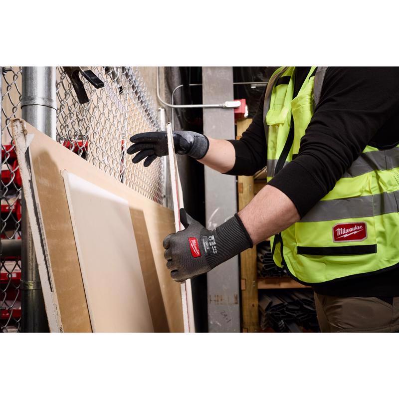 Milwaukee Wear Defense Protection Cut Level 3 Work Gloves Black M 1 pair