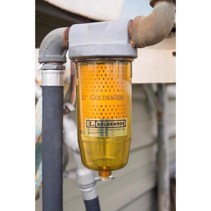 Goldenrod Steel Fuel Tank Filter 9.5