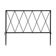 Glamos Wire 22 ft. L X 18 in. H Metal Black Garden Fence