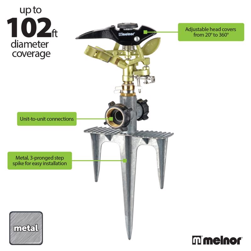 Melnor Spike Base Pulse Sprinkler 102 sq ft 1 each