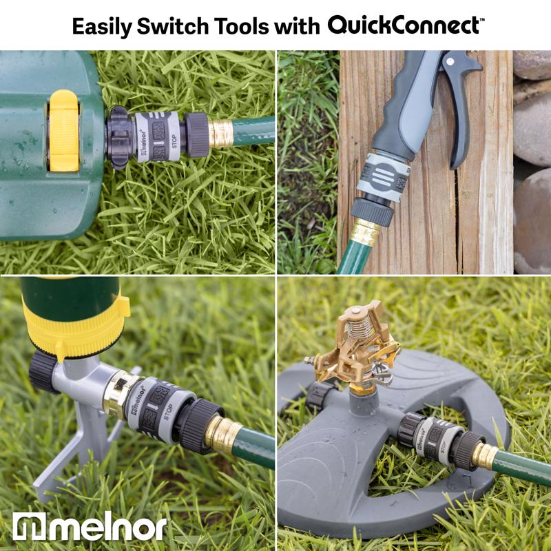 Melnor Plastic/Rubber Threaded Female/Quick Connect Quick Connector Hose Set