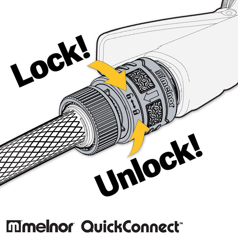 Melnor Plastic/Rubber Threaded Female/Quick Connect Quick Connector Hose Set