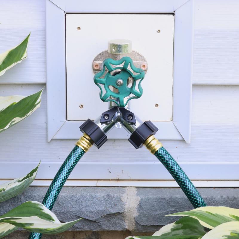 Melnor Metal Threaded Female 2-Way Shut-off Valve