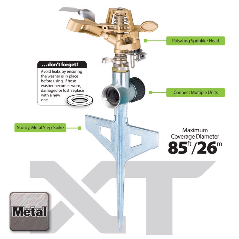 Melnor Metal Spike Base Pulse Sprinkler 5600 sq ft