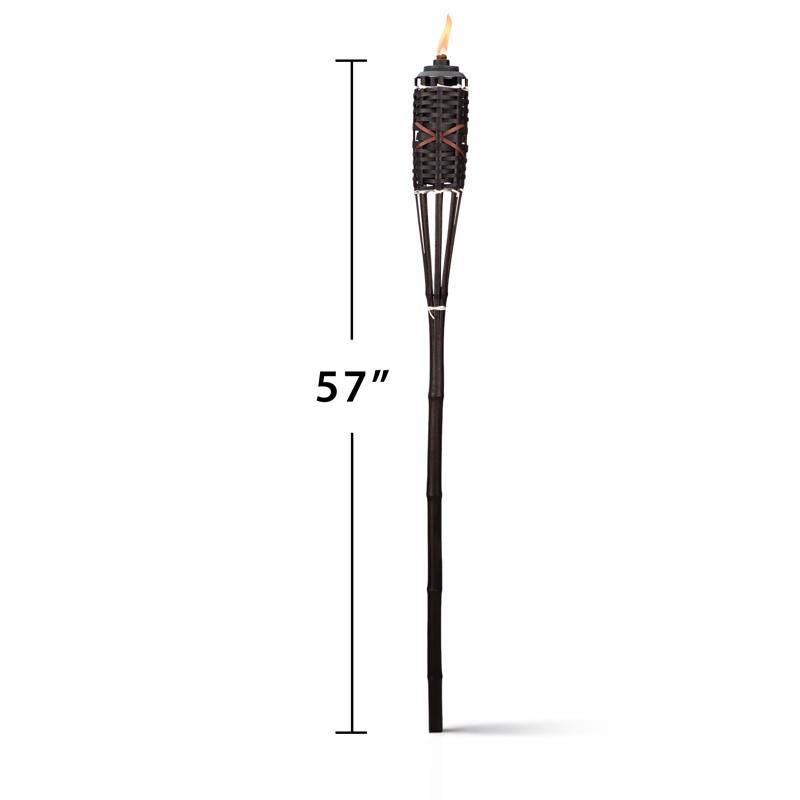 TIKI Brown Bamboo 57 in. Outdoor Torch