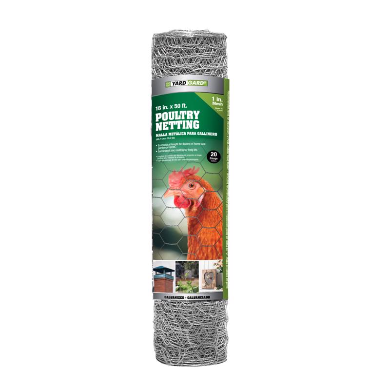 Garden Craft 18 in. H X 50 ft. L Galvanized Steel Fencing 1 in. X 1 in. in.