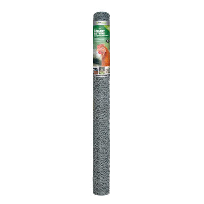 Garden Craft 36 in. H X 25 ft. L Galvanized Steel Fencing 1 in. X 1 in. in.