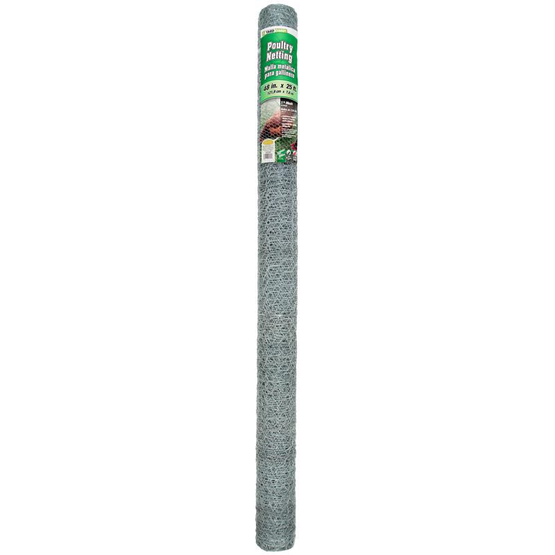 Garden Craft 48 in. H X 25 ft. L Galvanized Steel Fencing 1 in. X 1 in. in.